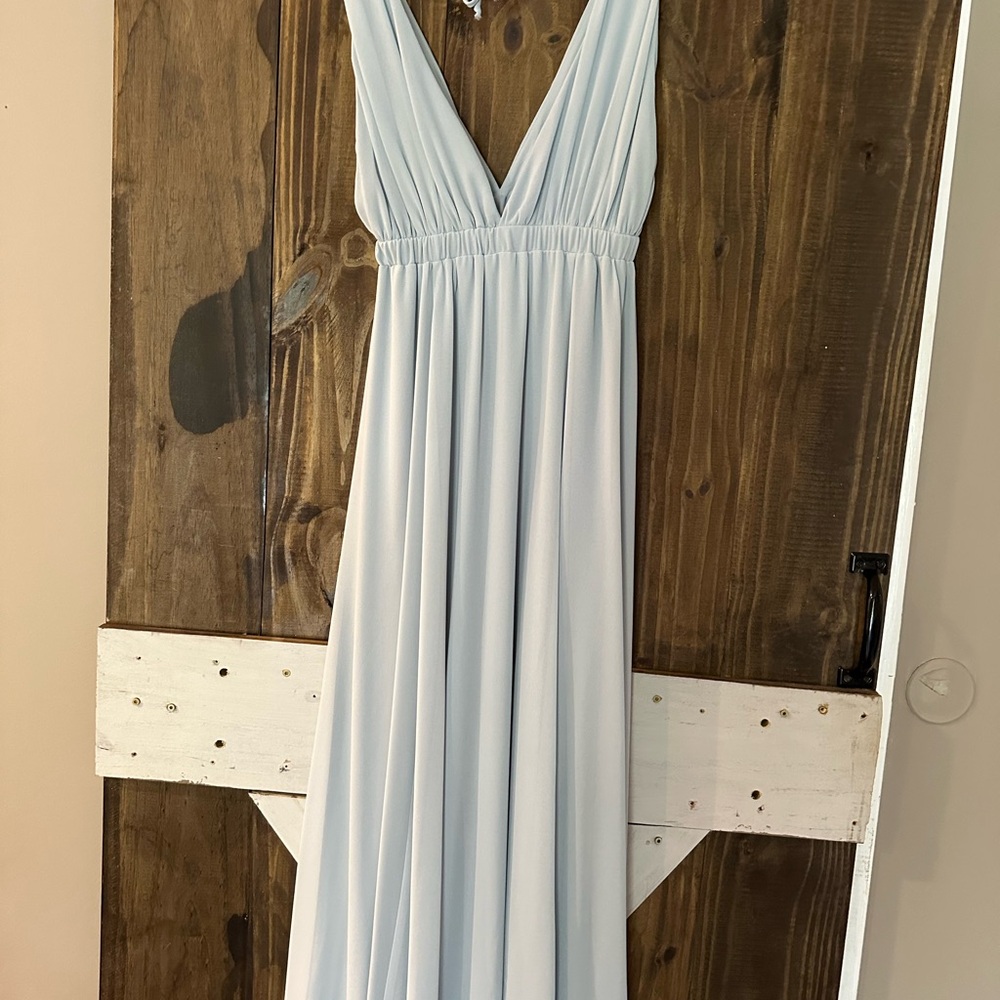 Show Me Your MuMu Light Blue Maxi Dress